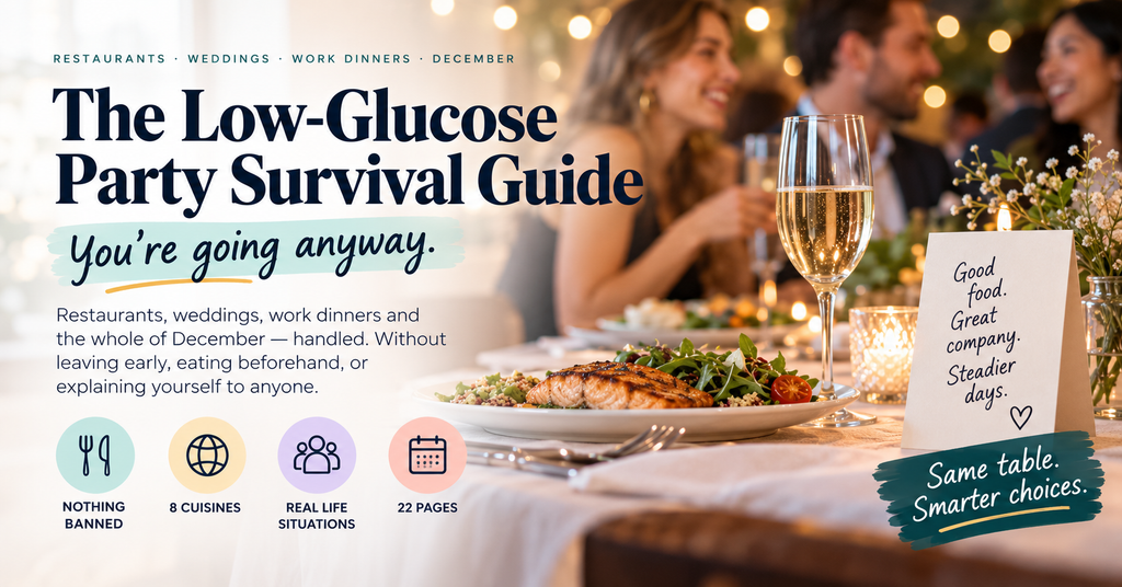 The Low-Glucose Party Survival Guide — 22-Page Interactive PDF