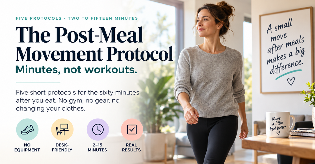 The Post-Meal Movement Protocol — 20-Page Interactive PDF Guide