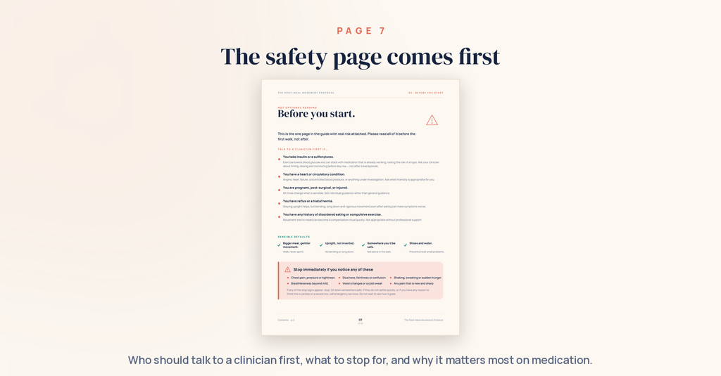 The Post-Meal Movement Protocol — 20-Page Interactive PDF Guide