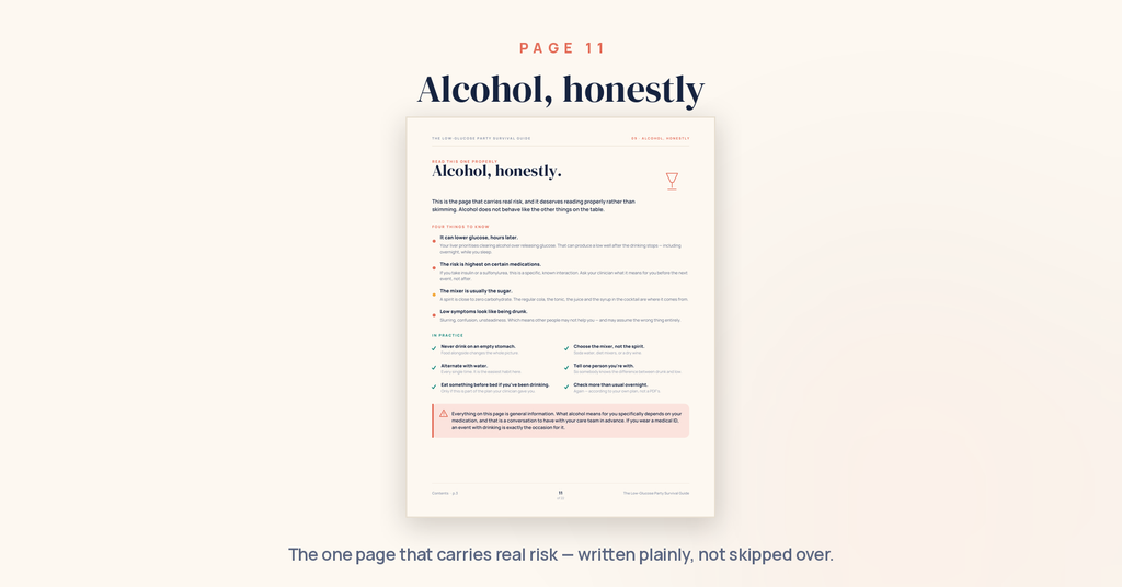 The Low-Glucose Party Survival Guide — 22-Page Interactive PDF